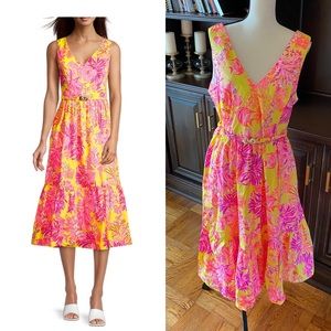 *PRICE NEGOTIABLE* NWT Lilly Pulitzer Bri V-Neck Midi Dress
